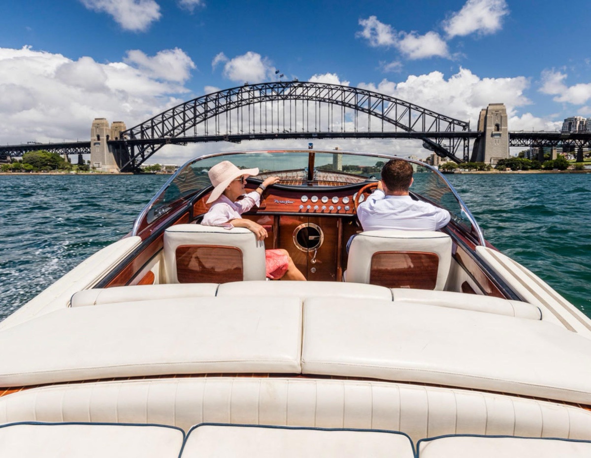 Cruising Sydney Harbour aboard La Dolce Vita